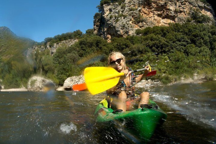One Day Guided Tour: Kayaking, Zipline & Tubing In The Cave from Vang Vieng