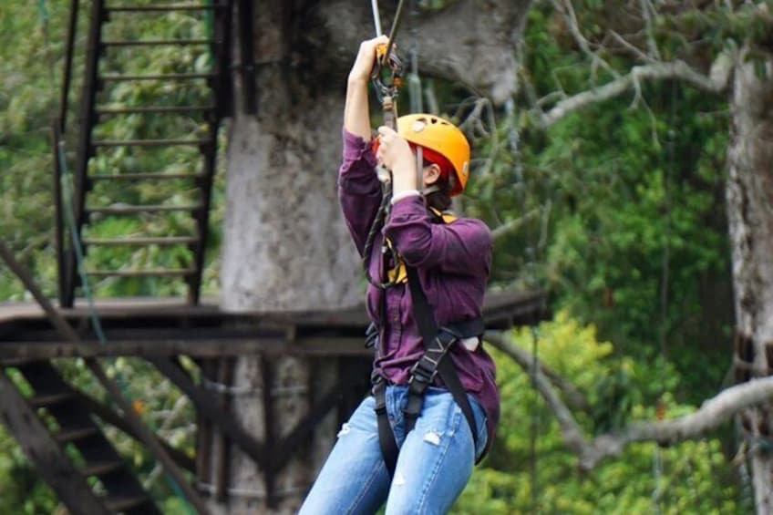 One Day Guided Tour: Kayaking, Zipline & Tubing In The Cave from Vang Vieng 