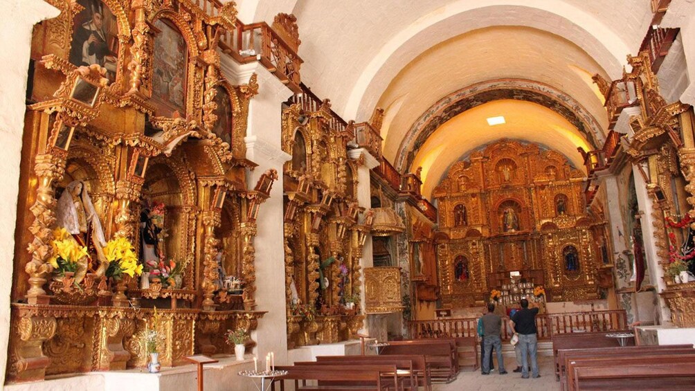 Inside the Church of the Society of Jesus in Cusco, Peru