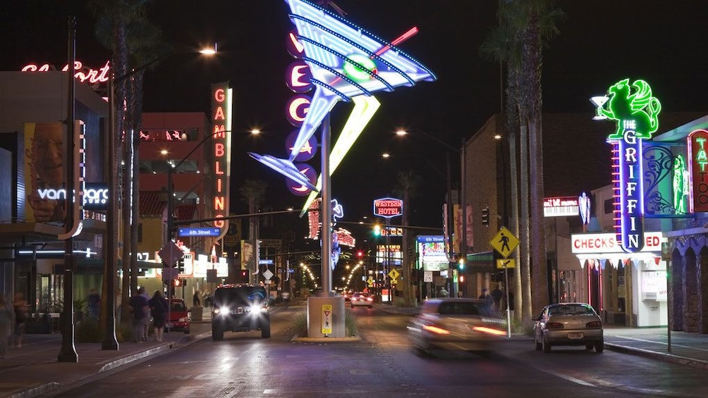 Downtown Las Vegas at night