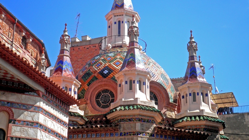 Mosaic dome of a church in Costa Brava