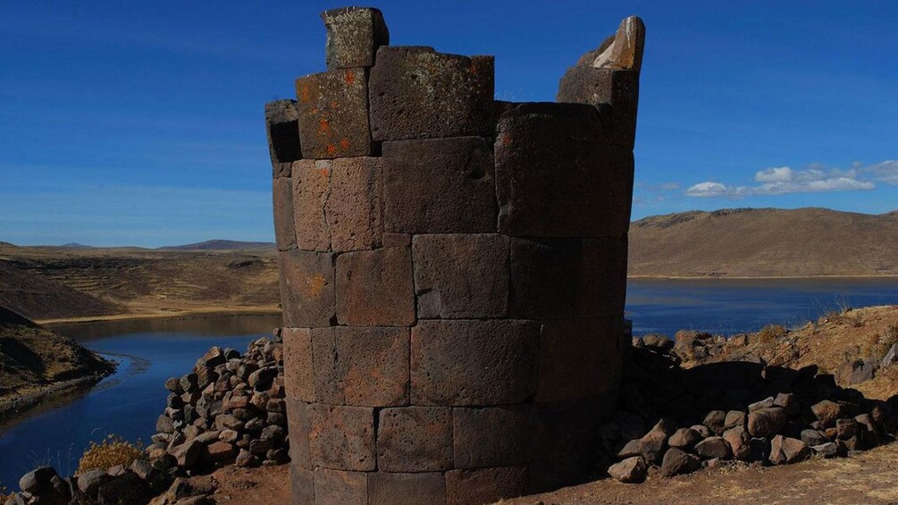 Ancient Peruvian stone energy tower