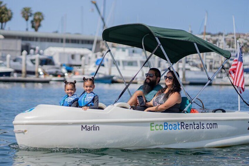 Comfortable and safe water activity for whole family in San Diego Bay. It was so much fun pedaling, listening to music and eating lunch on the water