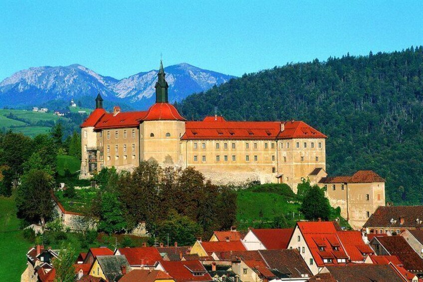 Škofja Loka with the best preserved medieval town center in Slovenia
