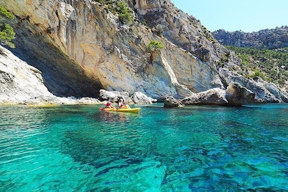 Breathtaking guided Kayak tour from Sant Elm the bay of Cala en Tió