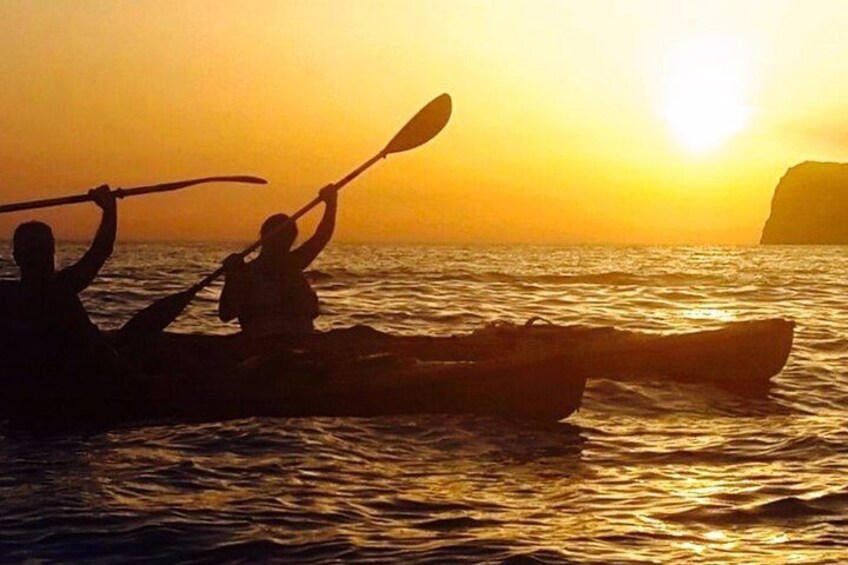 With the kayak from Sant Elm into the sunset - picnic included 