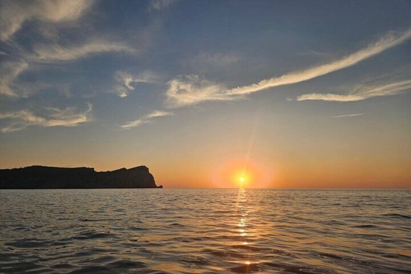 With the kayak from Sant Elm into the sunset - picnic included
