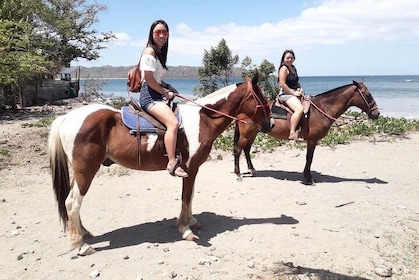 Tour privado a caballo de 1,5 horas en Playa Conchal