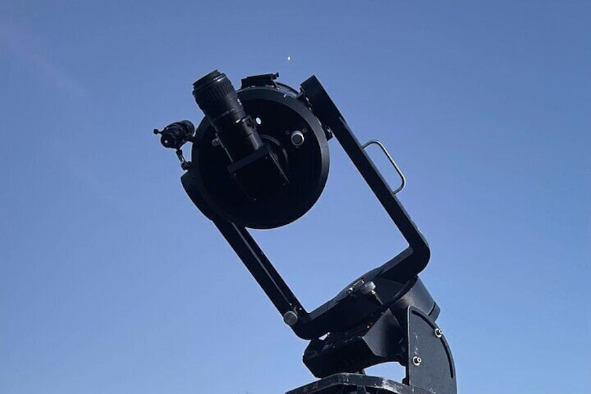 AstroTours.ors's schmidt cassegrain telescope aimed at the planet jupiter