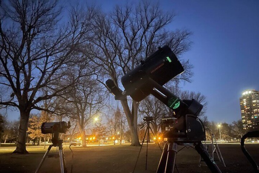 AstroTours.ors's Mile High Night Sky program set up at city park
