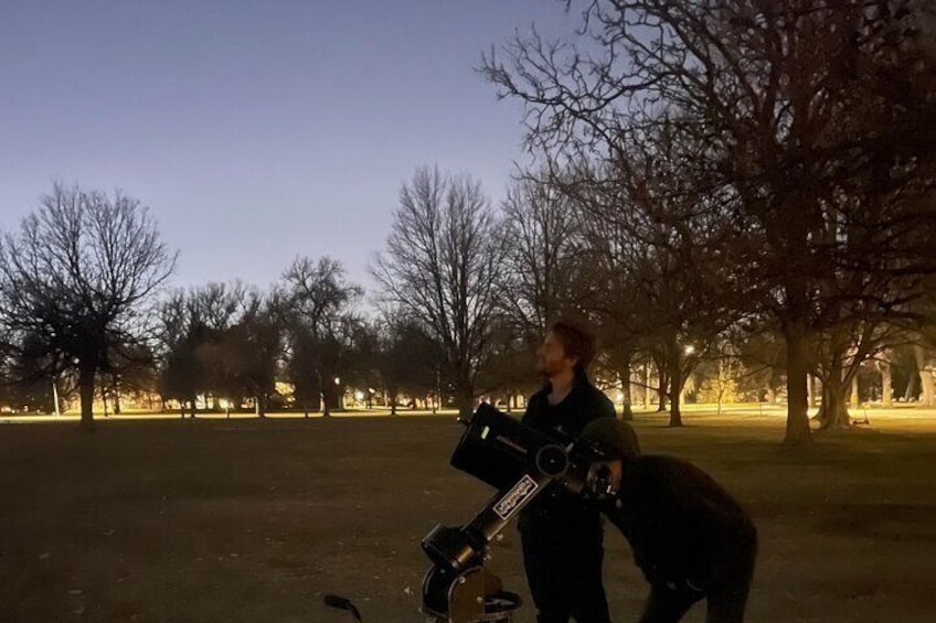 AstroTours.ors's Mile High Night Sky program set up at city park