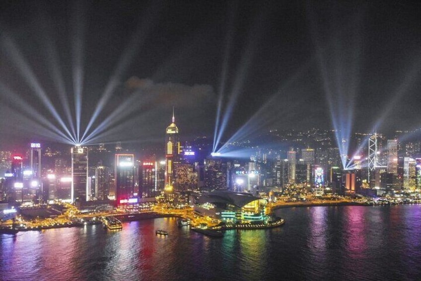 Hong Kong Guided Dinner + Laser Show Lounge Entry (2022) | 200+ booked 