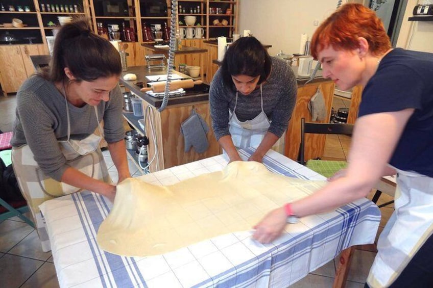 Preparation of phyllo dough