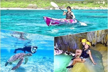 [Okinawa Miyako] [1 day] Pumpkin Limestone Caving & Sea Turtle Snorkelling