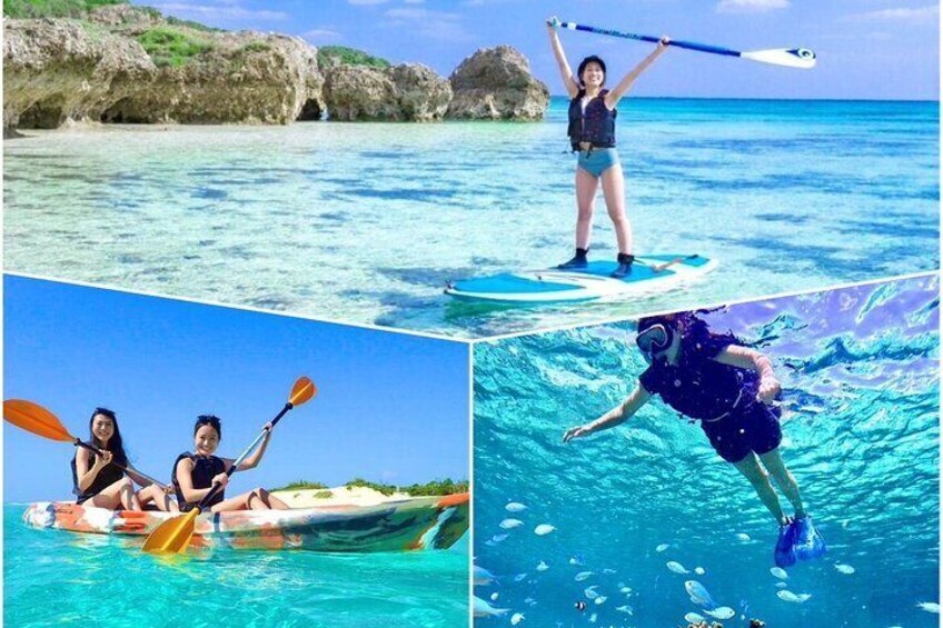 [Okinawa Miyako] [1 day] Superb view beach SUP / Canoe & tropical Snorkeling !!