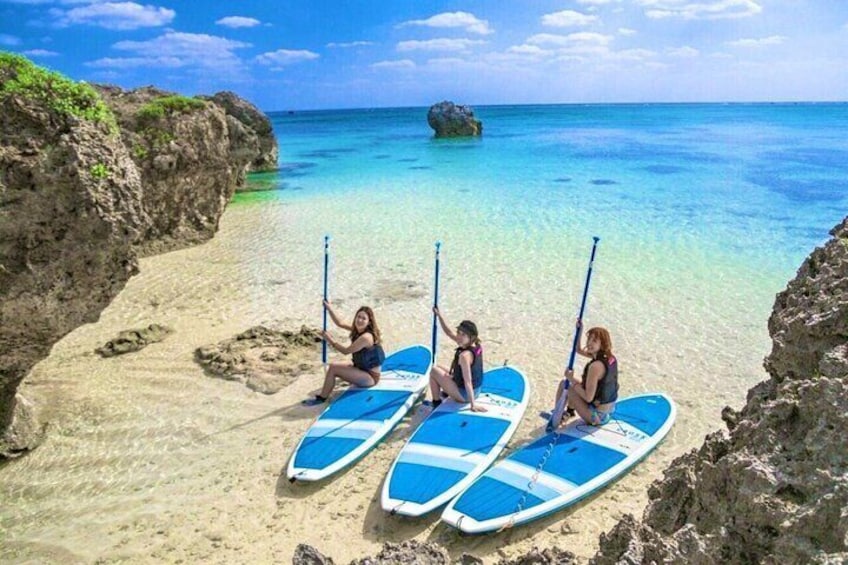[Okinawa Miyako] [1 day] Superb view beach SUP / Canoe & tropical Snorkeling !!