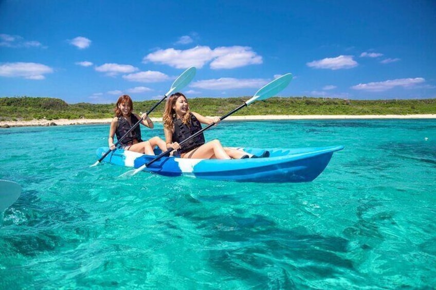 [Okinawa Miyako] [1 day] Superb view beach SUP / Canoe & sea turtle Snorkeling!
