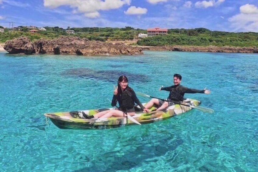 [Miyako] Great view beach SUP/Canoe & sea turtle Snorkeling!