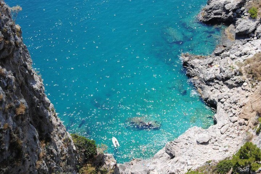 Exclusive Private Trip to Capri & Blue Grotto with Convertible Car and Top Guide