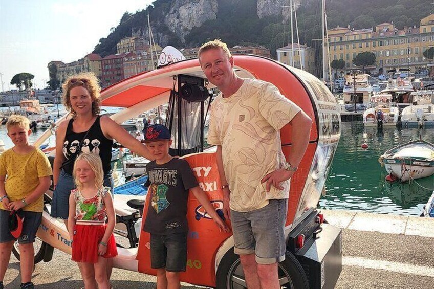 Nice: Visit of Nice by electrically assisted bike taxi 1 hour.