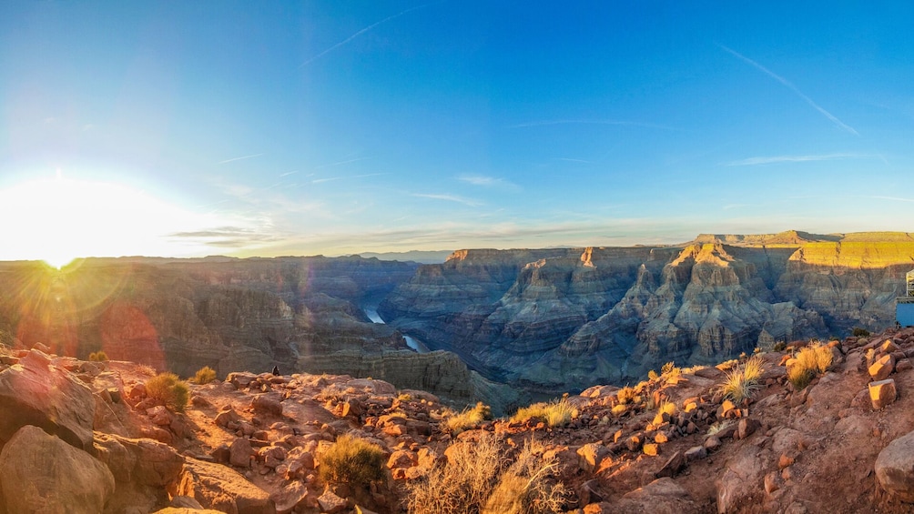 Over the Edge Helicopter Canyon Landing & Pontoon Boat tour