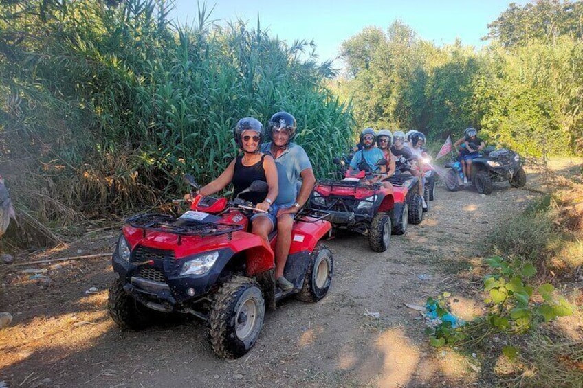 Quad bike tour to Castello Poggiodiana & surroundings