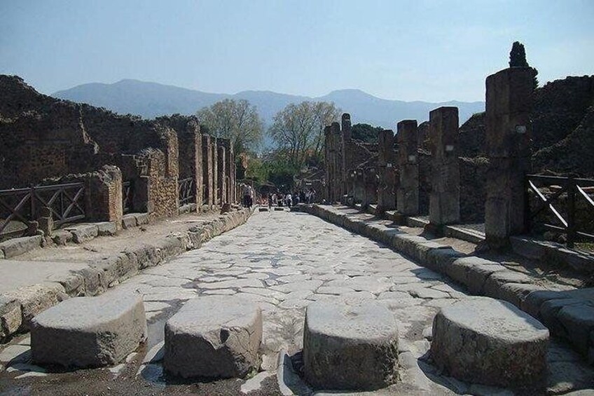 Departure from Sorrento: Guided tour of Pompeii and Herculaneum, with tickets included