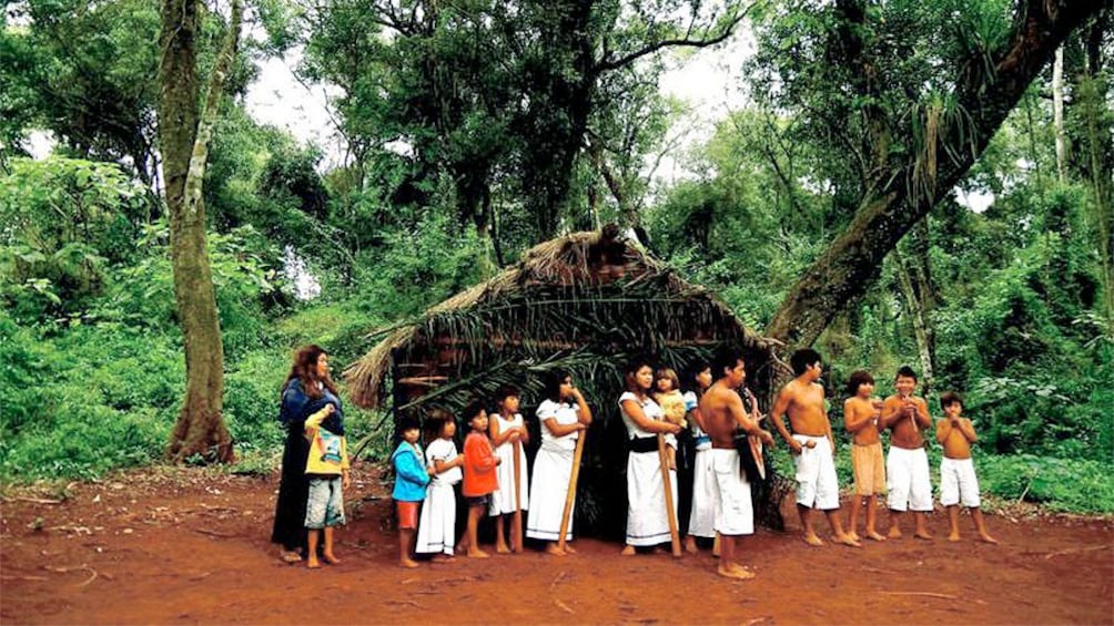 Guaraní village at Mborore Fort in Iguazu