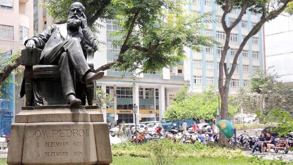 Statue of Dom Pedro II in Petropolis Brazil 