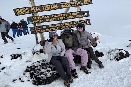 5-Day Marangu Route group hiking on Kilimanjaro