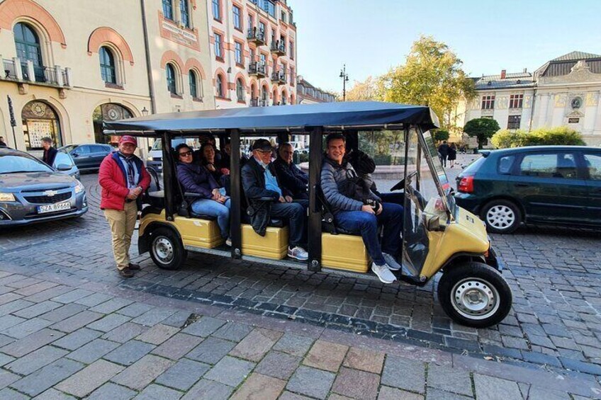 Cracow guided Full tour by Golf Cart-Family Discount 