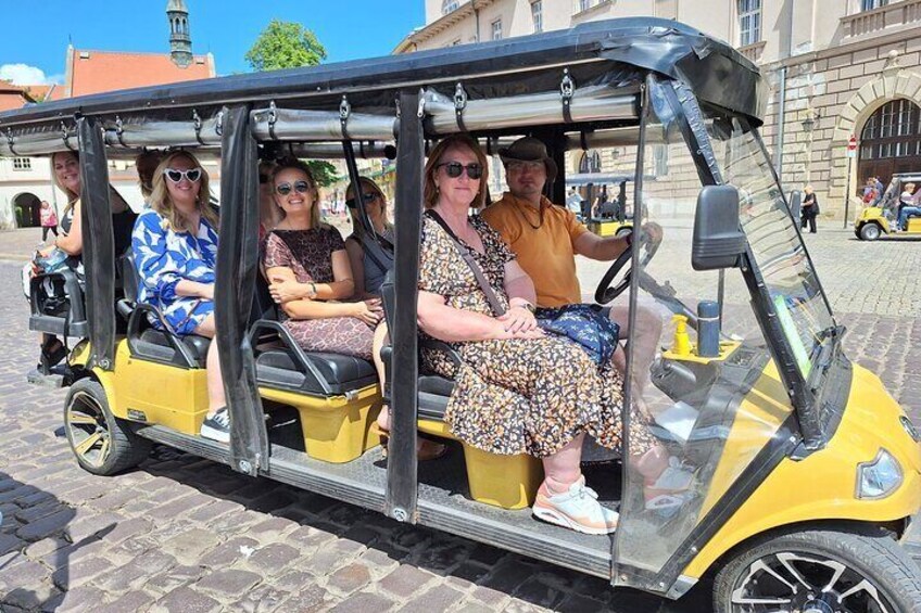 Cracow guided Full tour by Golf Cart-Family Discount 