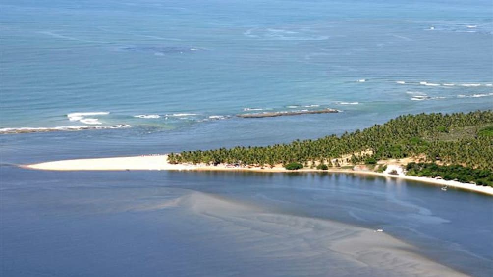 Stunning cliffs at Gunga beach in Maceio