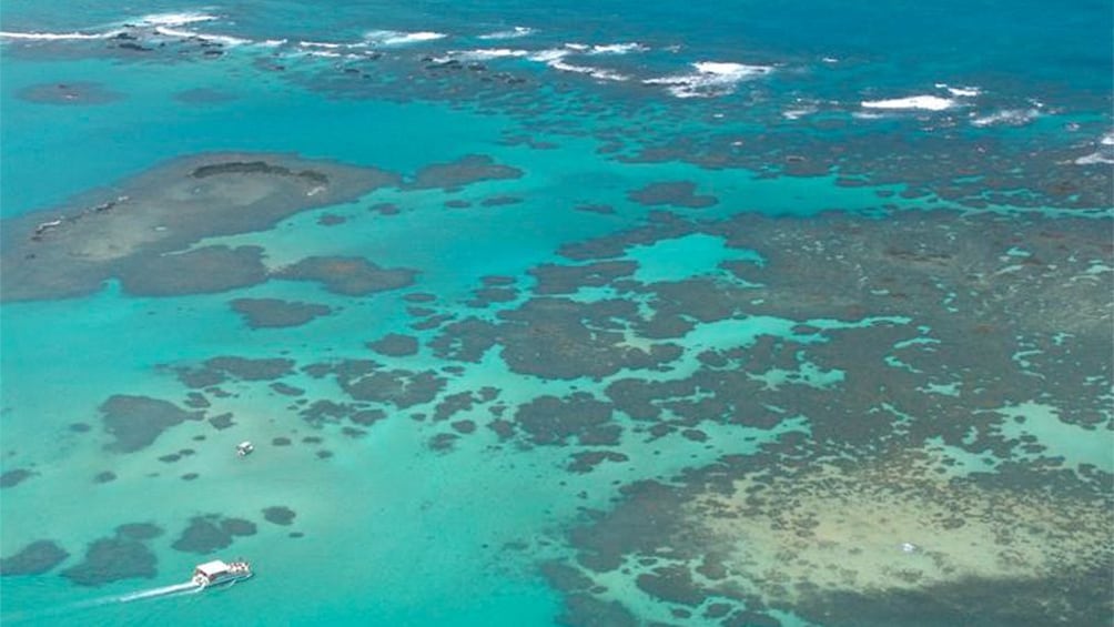 Aerial view of Maragogi in Maceio 