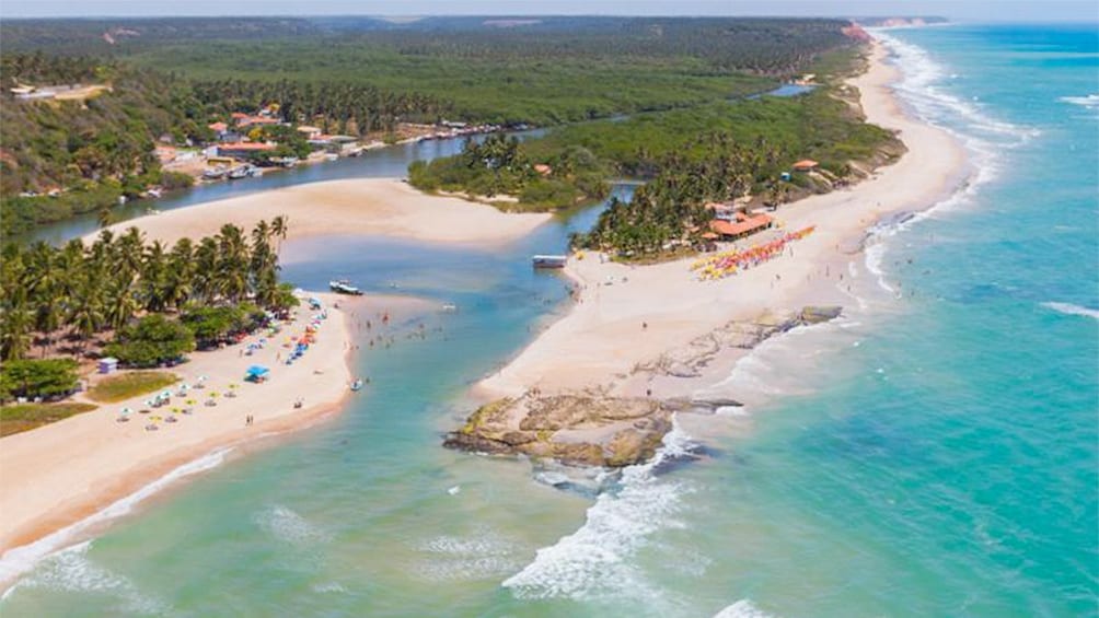 Stunning view of Duas Barras Beach in Maceio 