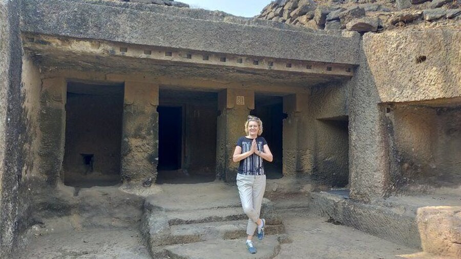 Yoga at Kanheri Caves