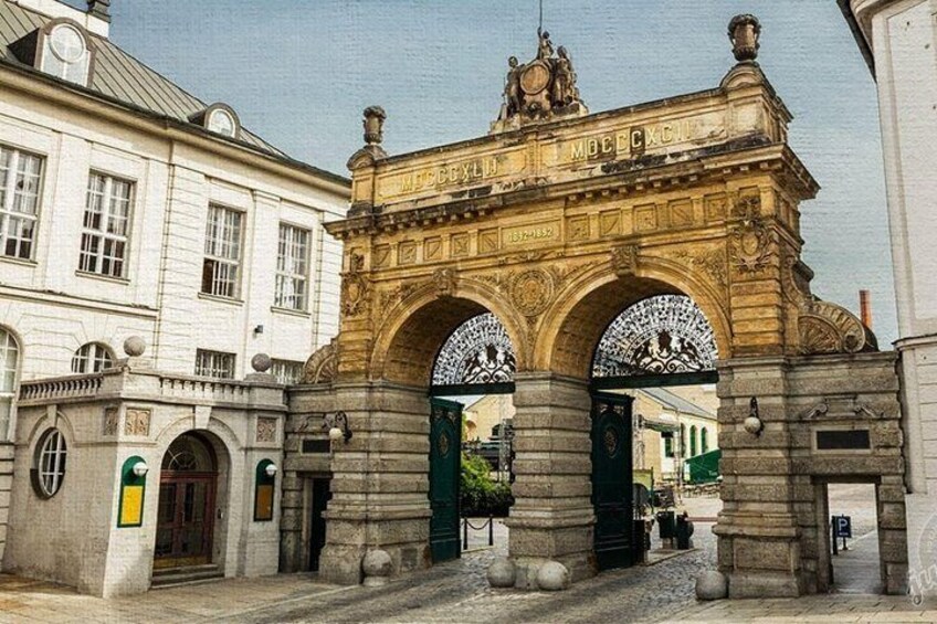 Pilsner Urquell brewery - famous gate