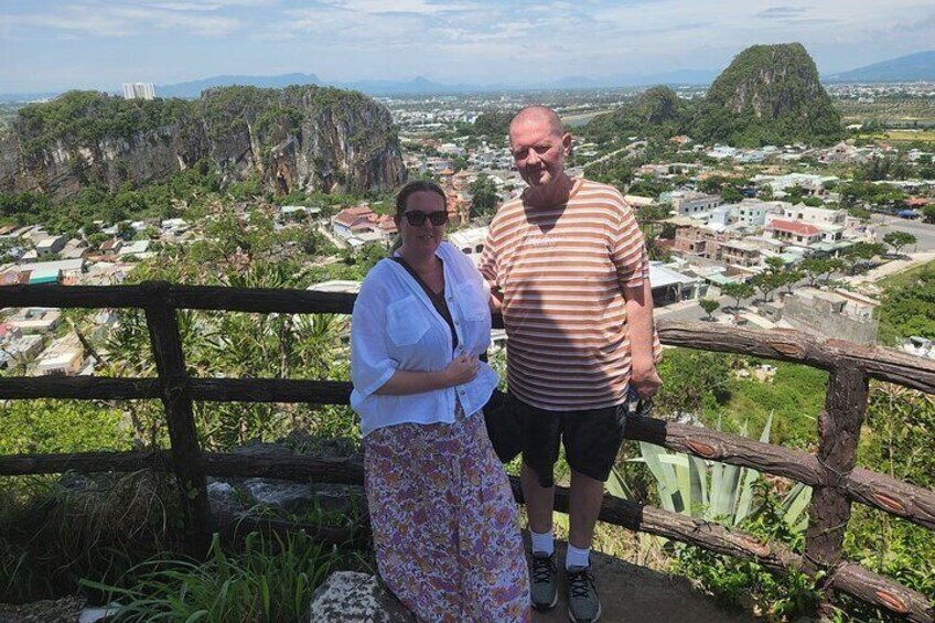 Golden Bridge - Marble Mountain -Hoi An City Tour- Riverboat Ride