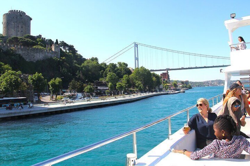 Bosphorus Lunch Cruise Opportunity to Swim in Black Sea in Summer