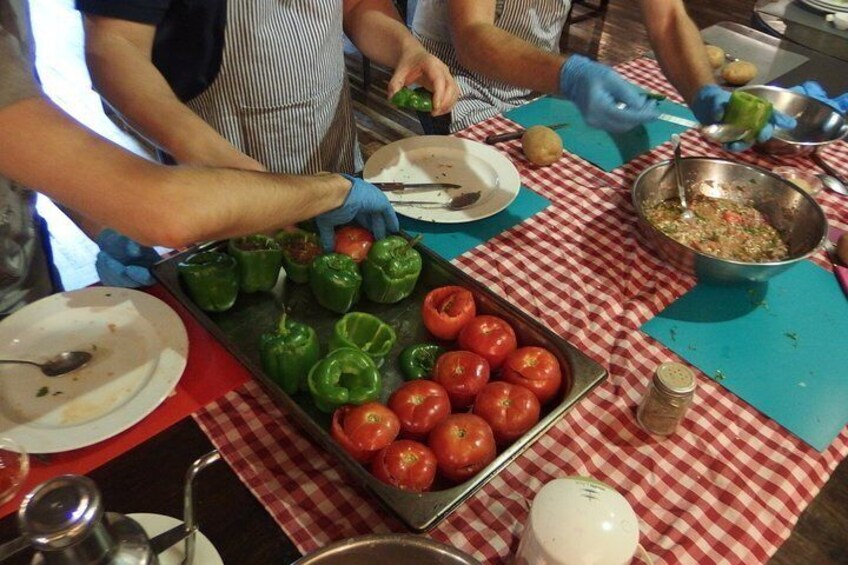 Cooking Class in Athens with Shopping in Central Market & Lunch