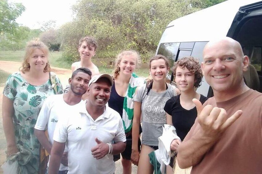 Holland family with Brave Lanka Tours