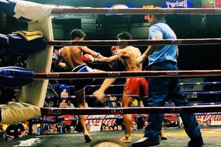 Muay Thai Boxing Show with Ringside Seats at Rajadamnern Stadium