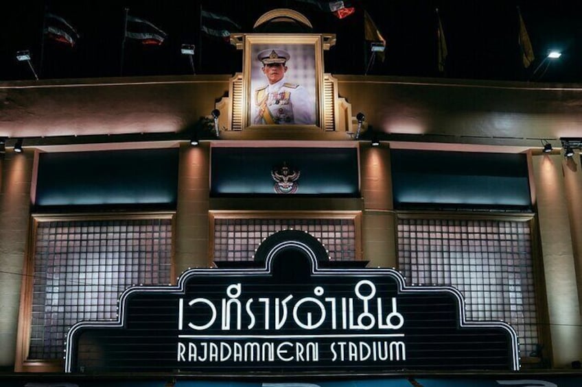 Muay Thai Boxing Show with Ringside Seats at Rajadamnern Stadium