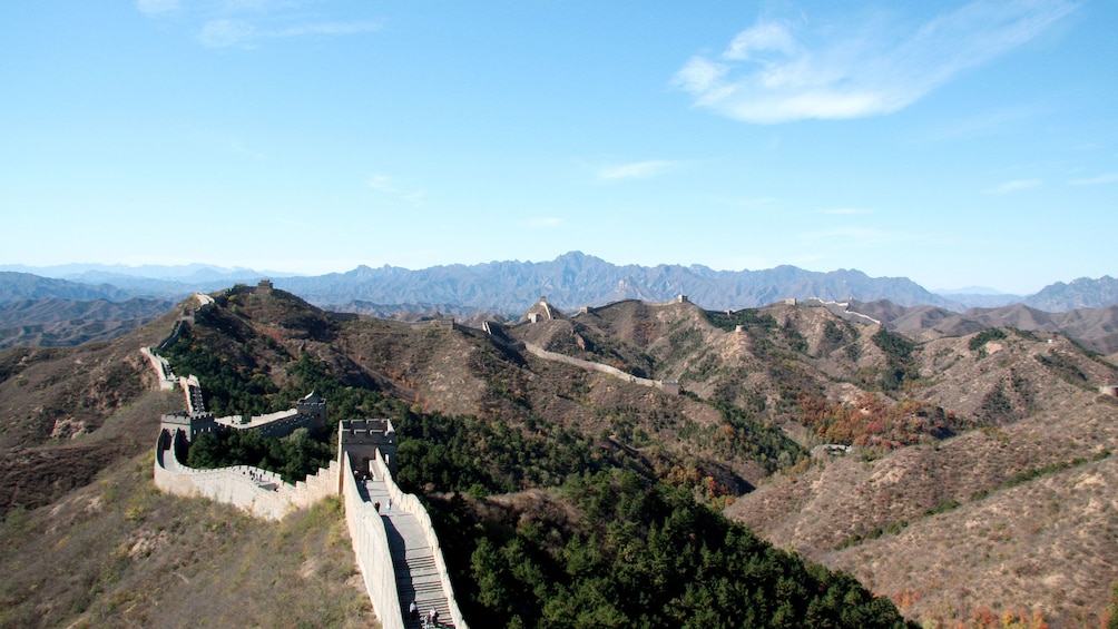 Show item 1 of 5. aerial view of great wall of china