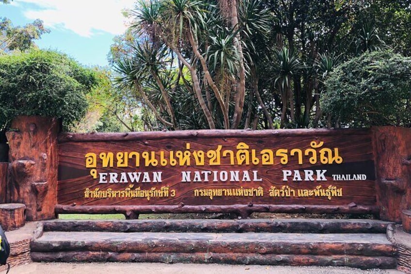 Erawan Waterfall and River Kwai Bridge Day Tour from Bangkok