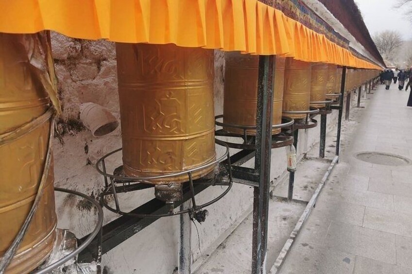 Prayer Wheels at Potala