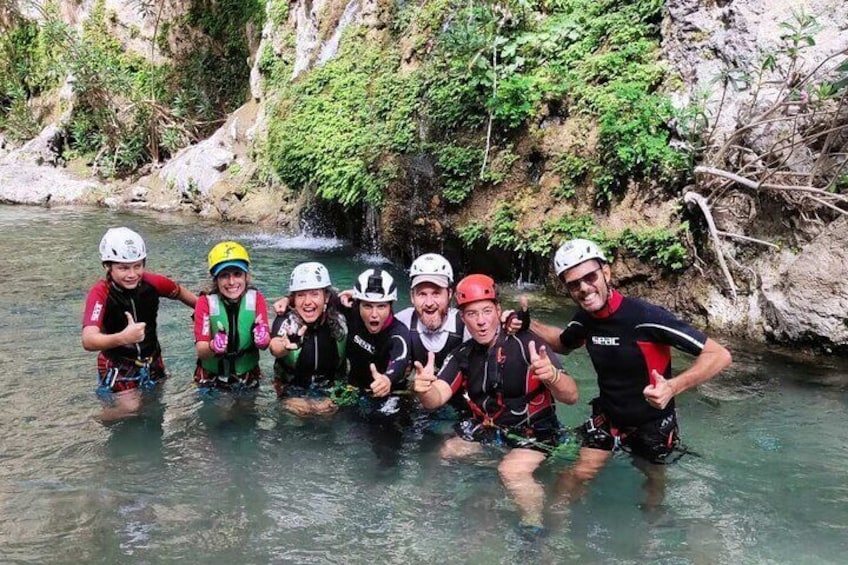 Canyoning in the water and beach - Kourtaliotiko Gorge, Preveli palm beach