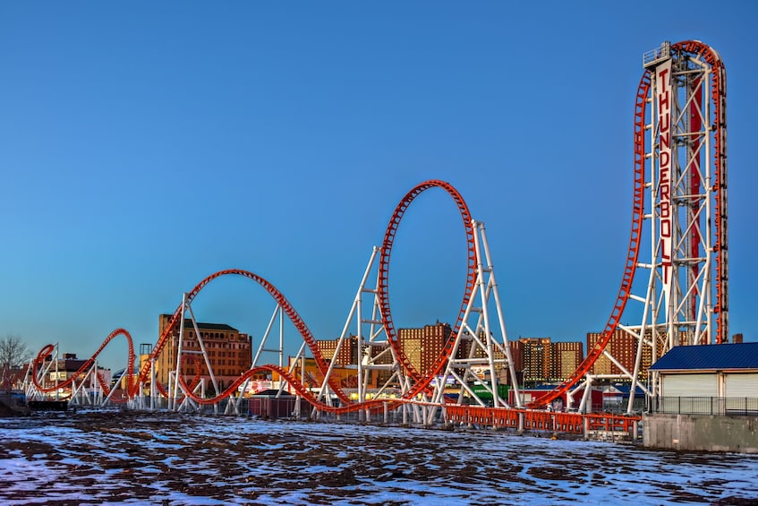 The Thunderbolt roller coaster in Coney Island