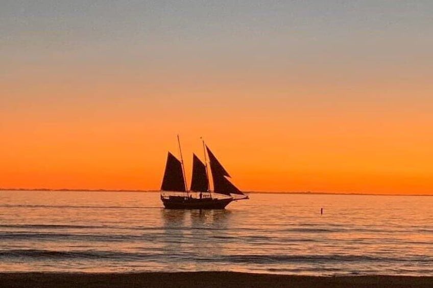 Suncoast Horizon at Sunset on the Gulf of Mexico