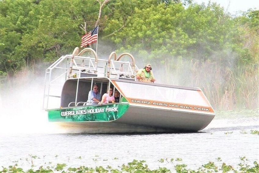 One of our airboats - Look at that power!